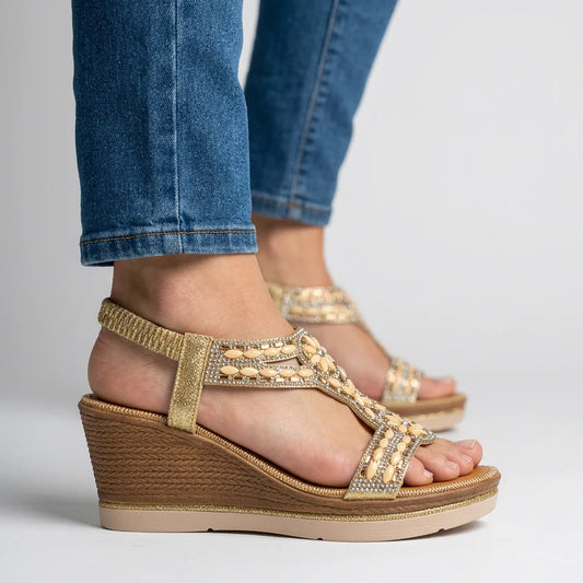 Eden™ - Sandalias de cuña elegantes y cómodas