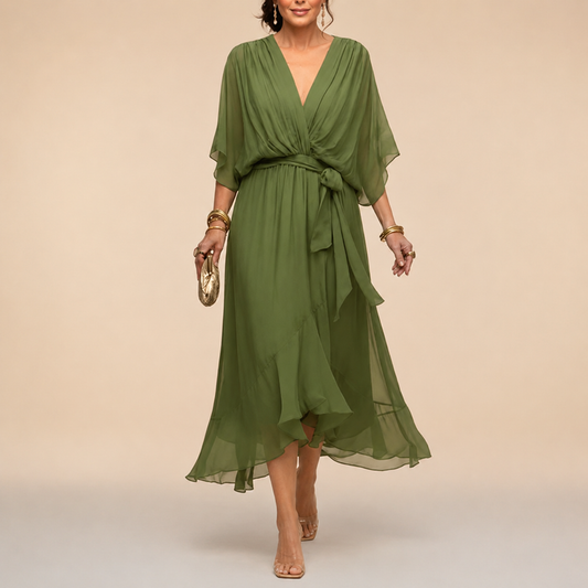 Monica - Vestido con escote en V