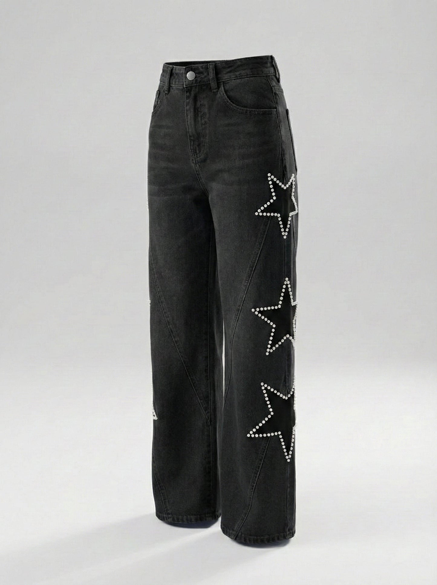 Jeans, casual, med stjärnor