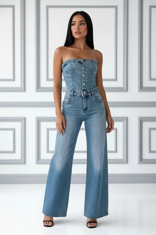 Elegant jeansoverall