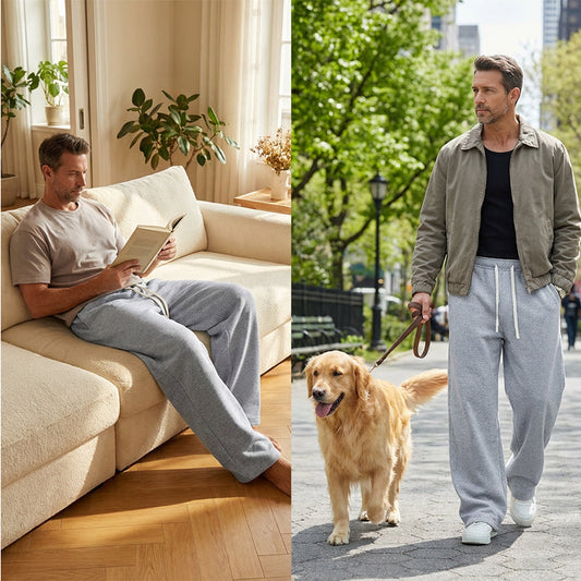 Pantalones informales de corte holgado