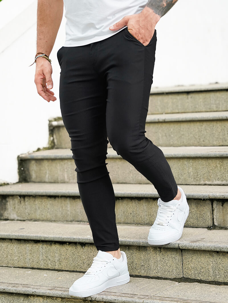 Noa Stretchbyxor – Svart