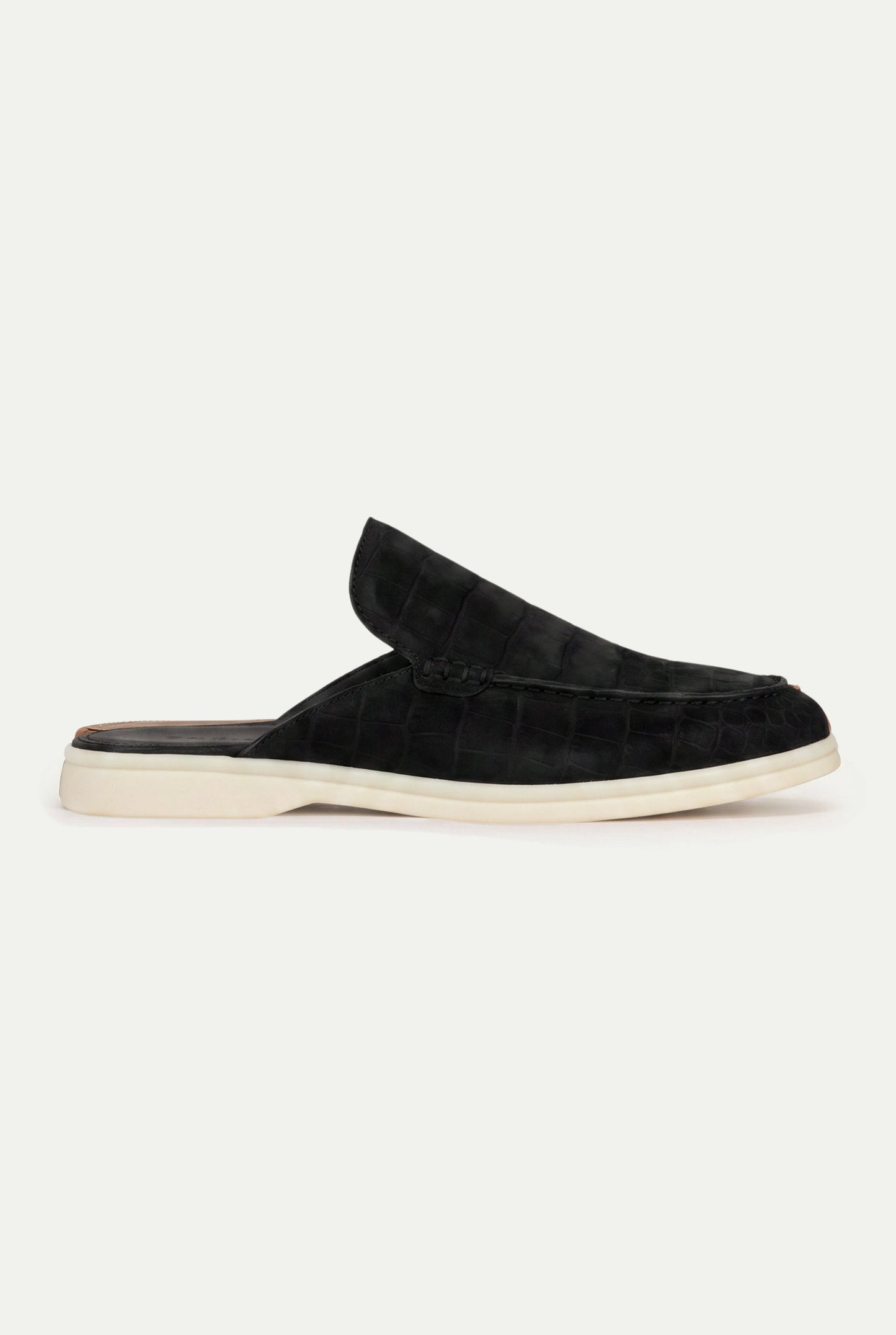 Yacht Mule i Premium Mocka – Svart