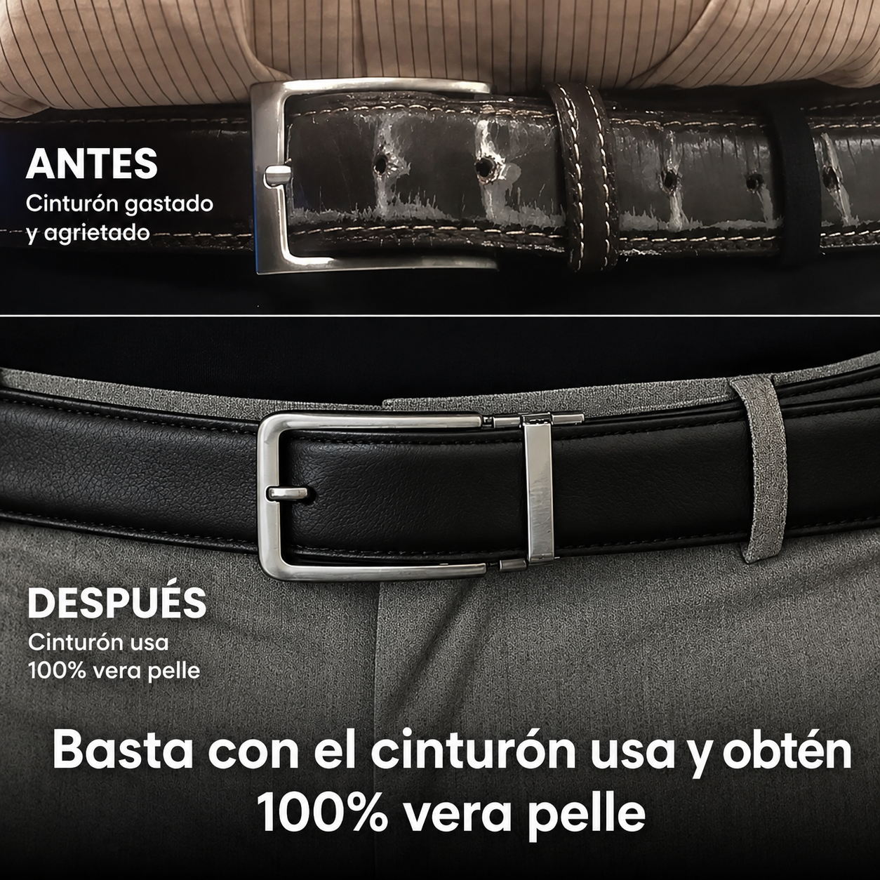 Cinturón sin agujeros con MicroAjust™