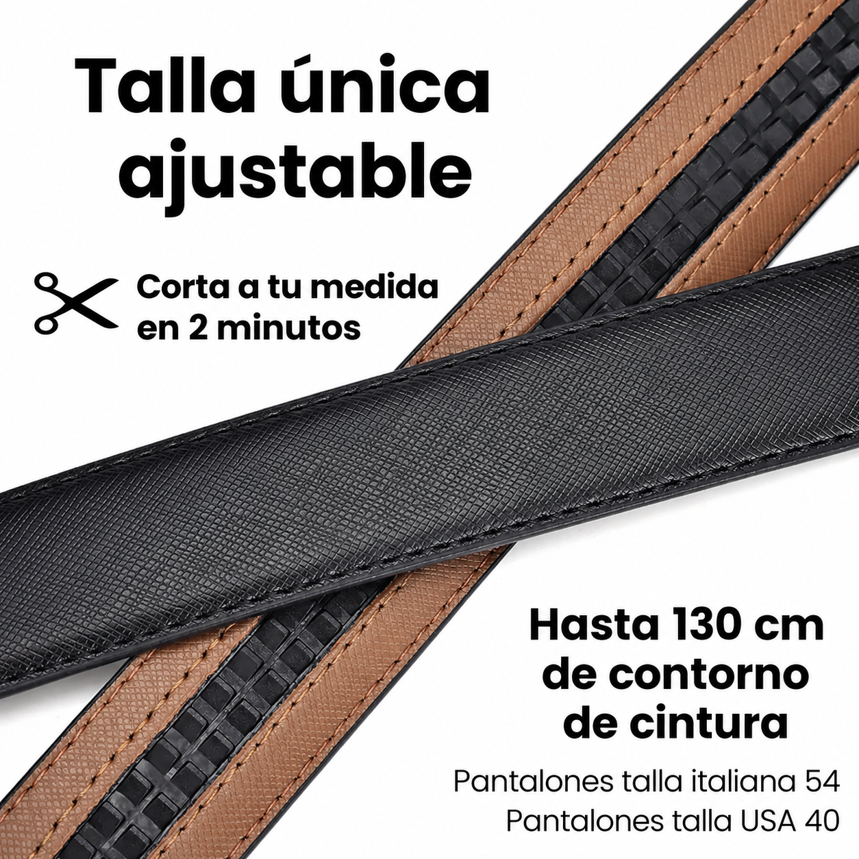 Cinturón sin agujeros con MicroAjust™
