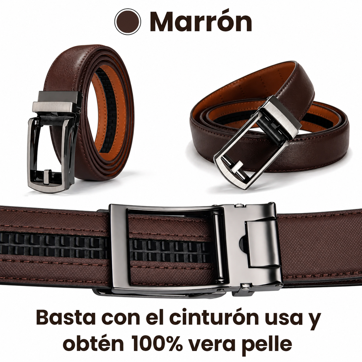 Cinturón sin agujeros con MicroAjust™