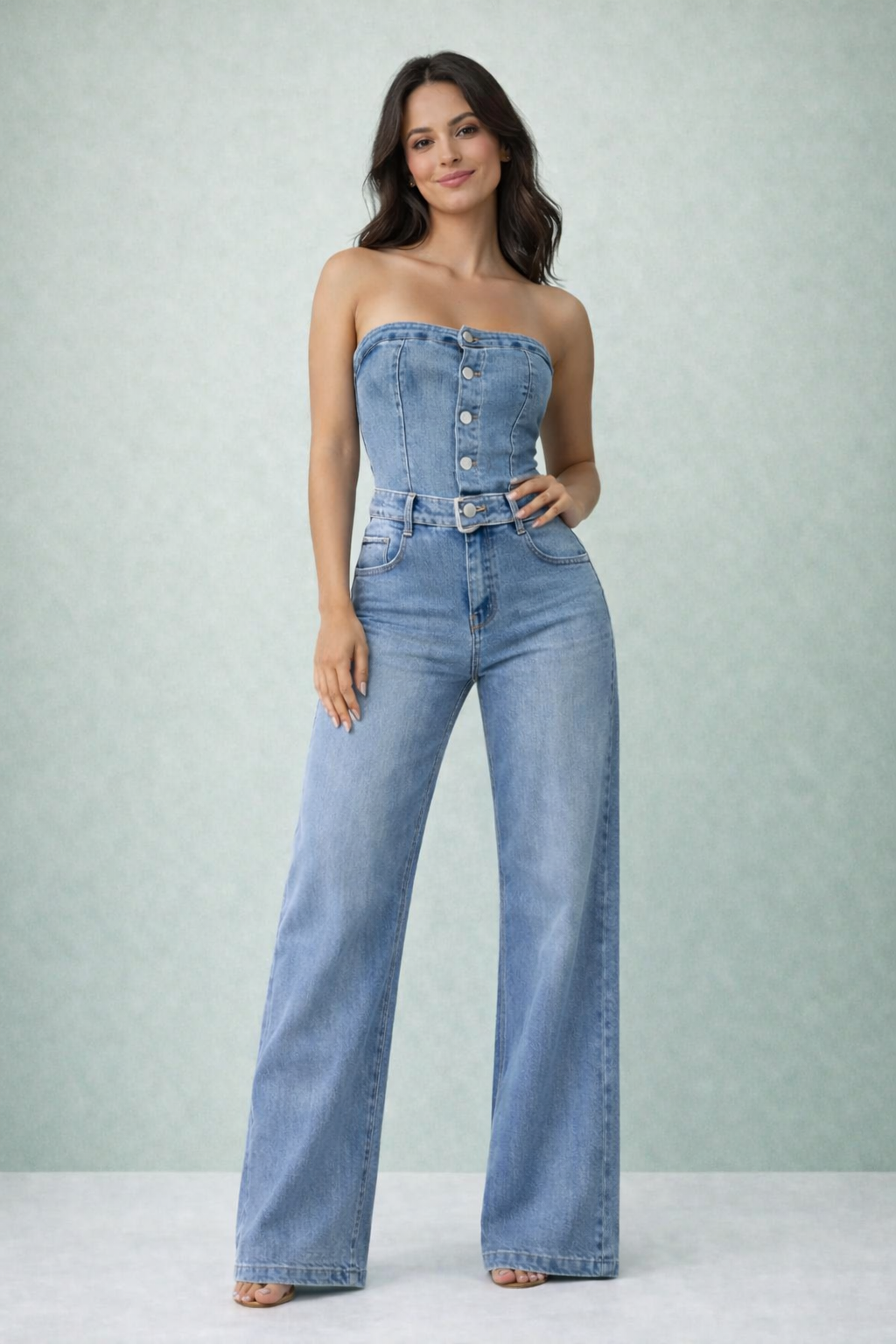 Elegant jeansoverall