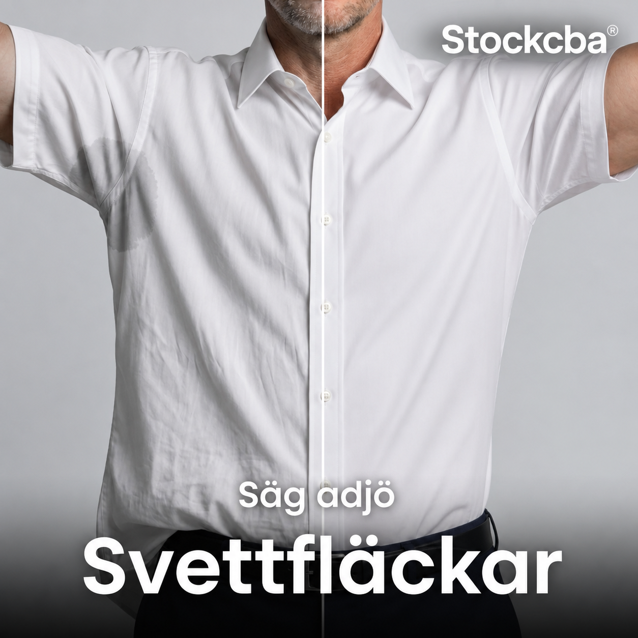 Kortärmad slim fit-skjorta