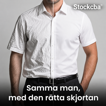 Kortärmad slim fit-skjorta