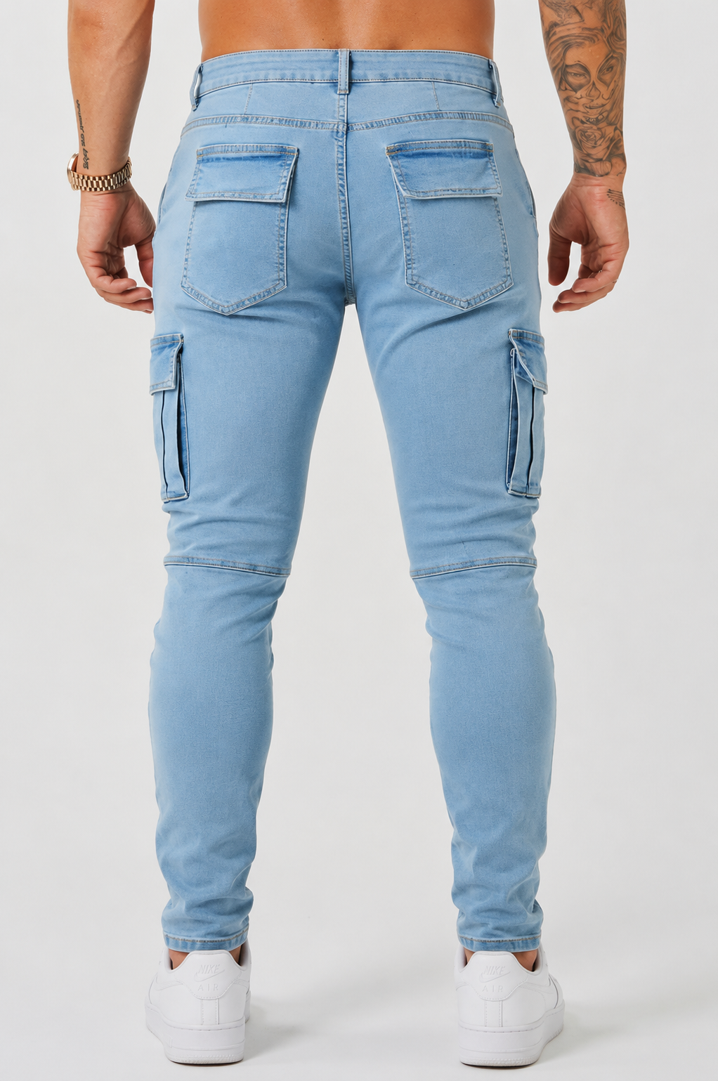 Moderna Cargojeans Herr – Blå