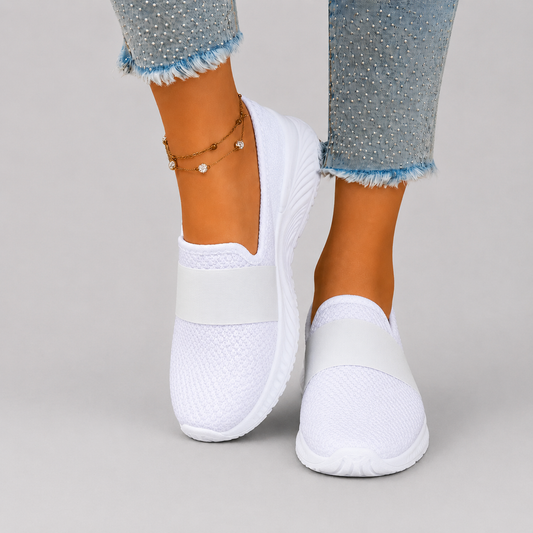 Zapatos sin cordones antideslizantes y transpirables