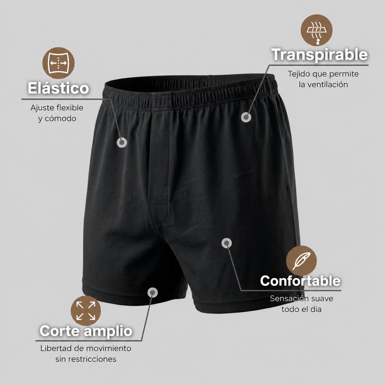 Boxers sueltos premium que se adaptan a ti