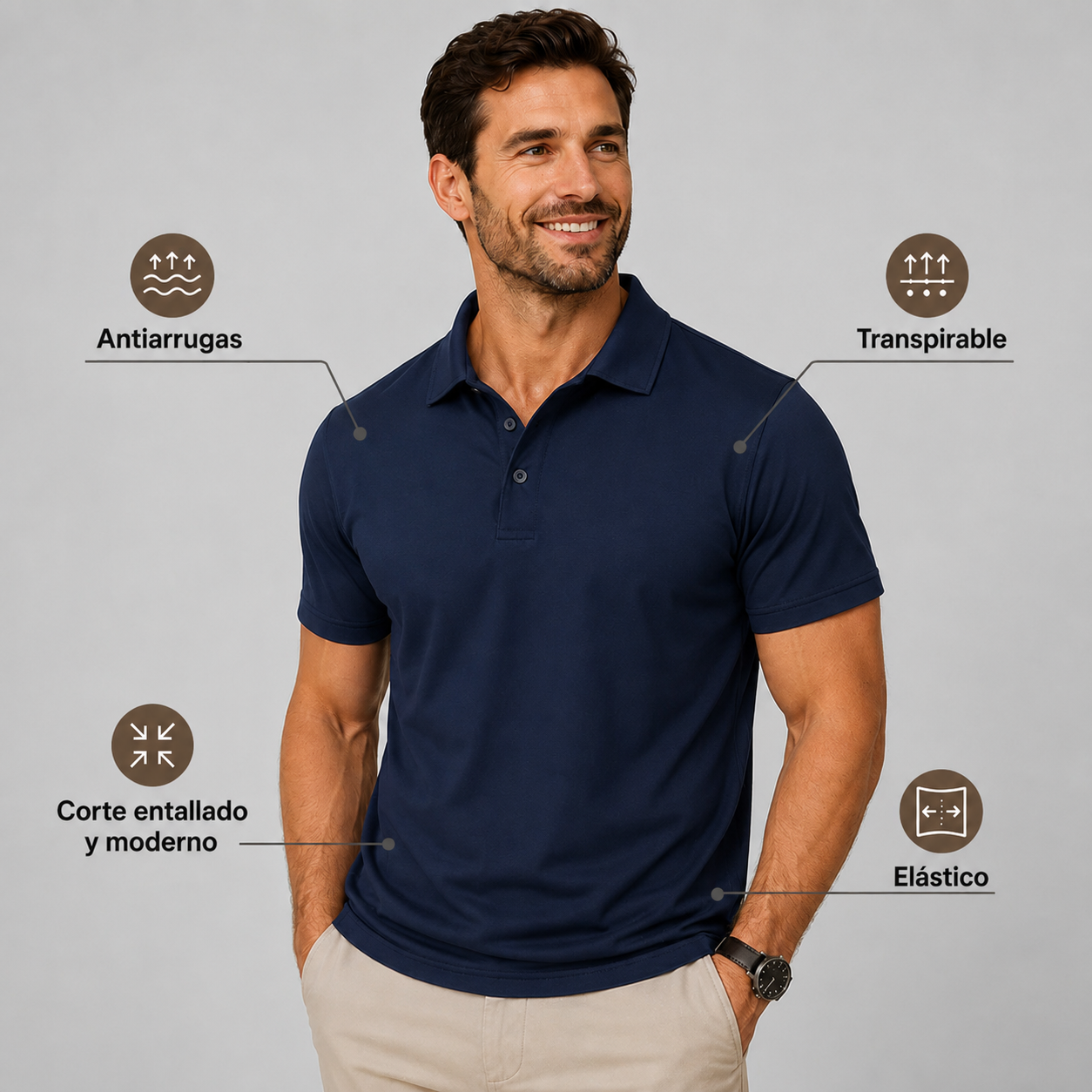Polo deportivo premium que se adapta a ti