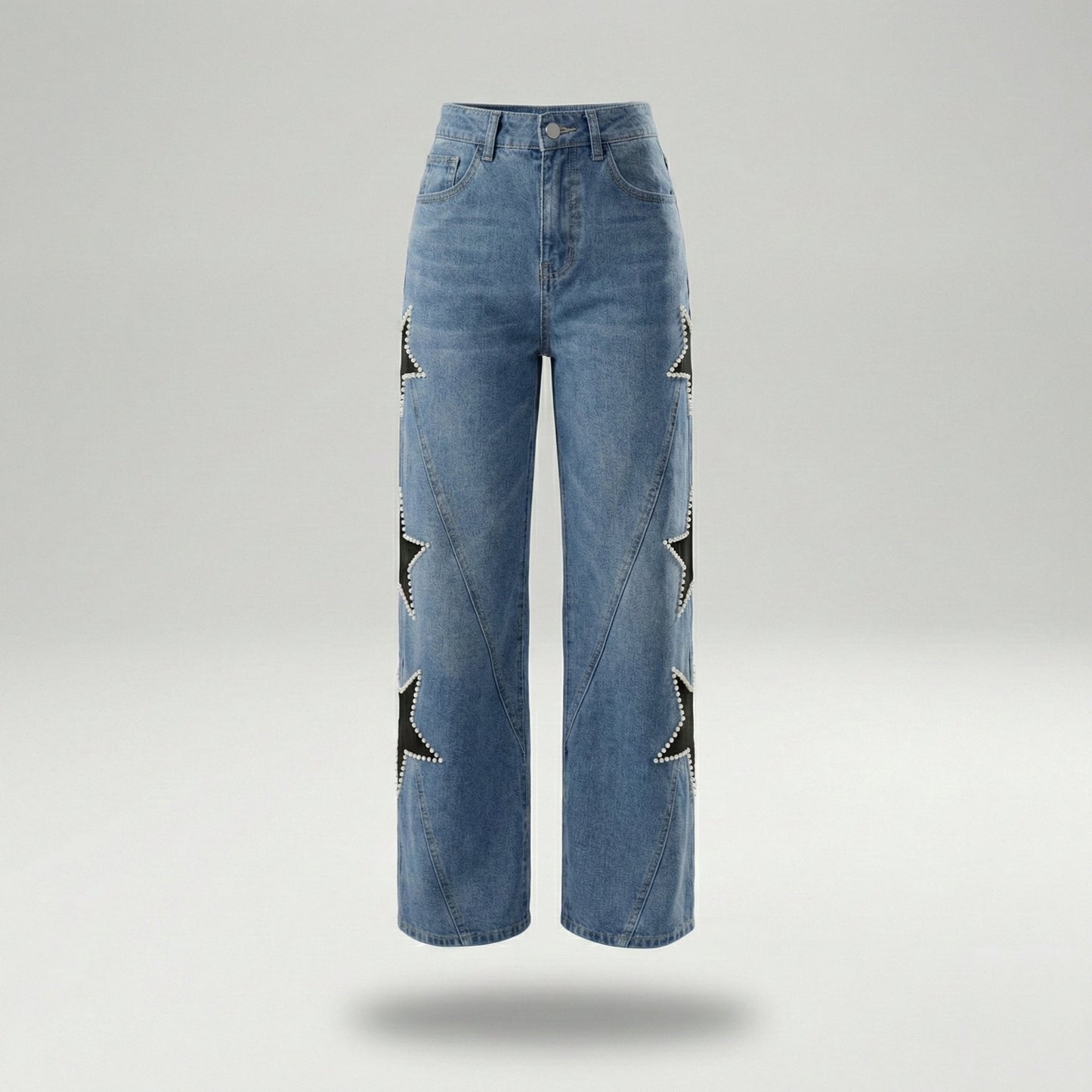 Jeans, casual, med stjärnor