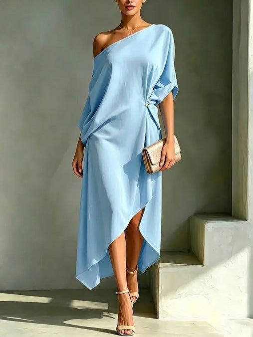 Camila – Elegant asymmetrisk klänning