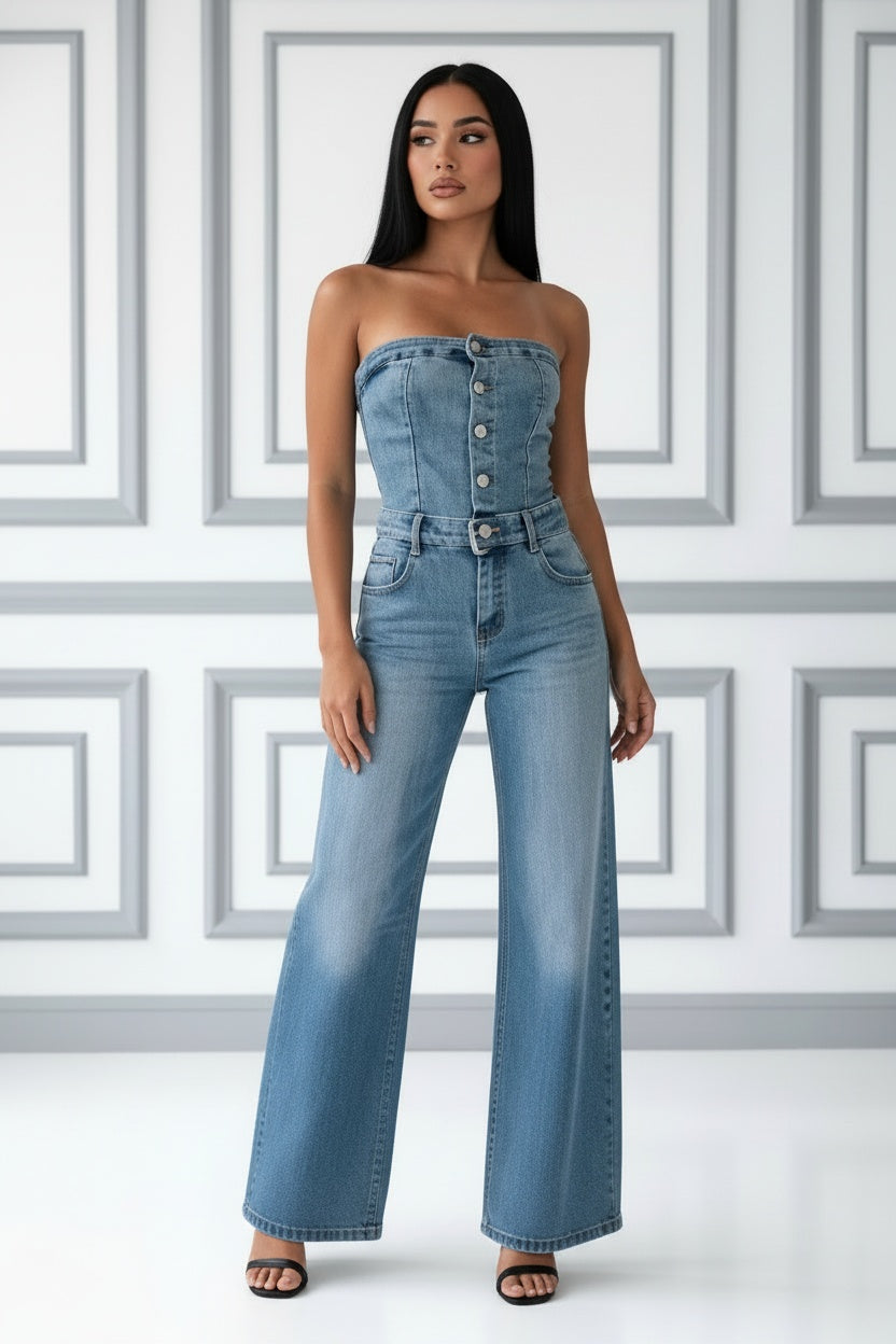 Elegant jeansoverall