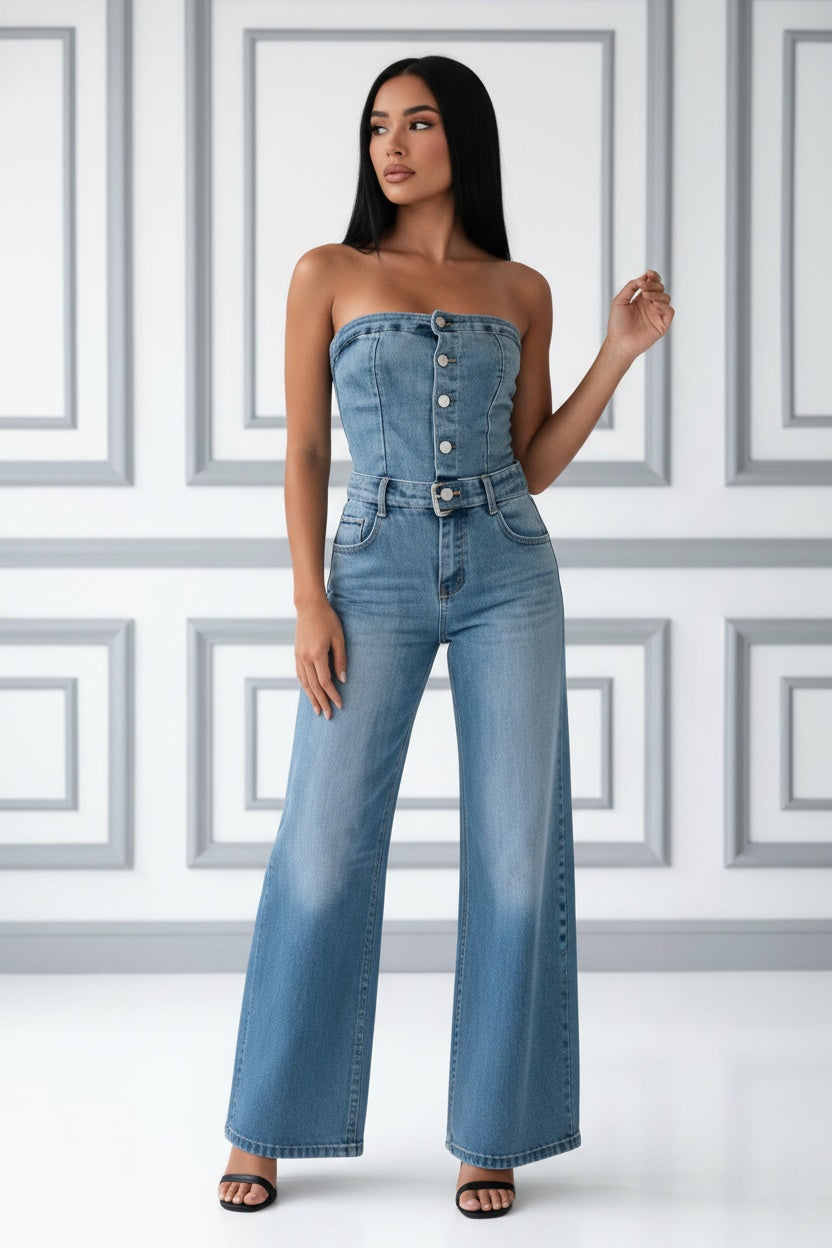 Elegant jeansoverall