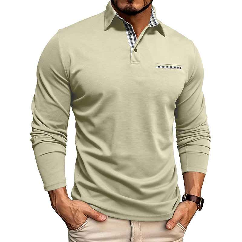 William premium långärmad pikétröja