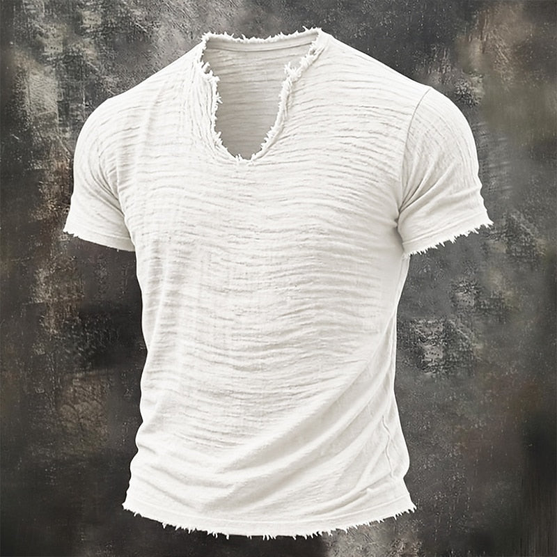 Vintage V-ringad T-shirt | 100 % Bomull (TILLFÄLLIGT KÖP 1, FÅ 1 GRATIS)