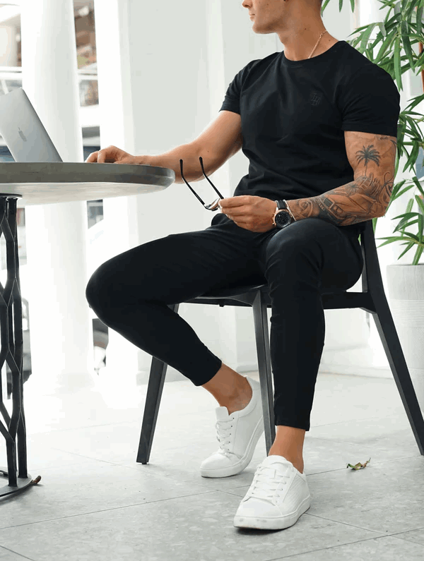 Noa Stretchbyxor – Svart