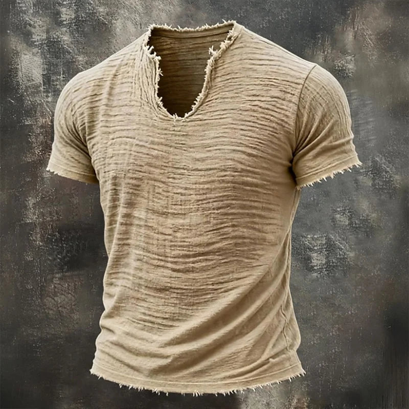 Vintage V-ringad T-shirt | 100 % Bomull (TILLFÄLLIGT KÖP 1, FÅ 1 GRATIS)