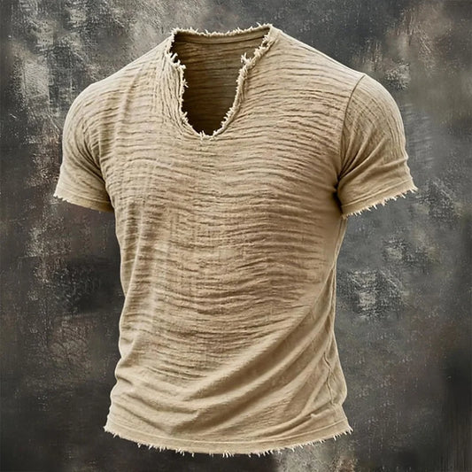 Vintage V-ringad T-shirt | 100 % Bomull (TILLFÄLLIGT KÖP 1, FÅ 1 GRATIS)