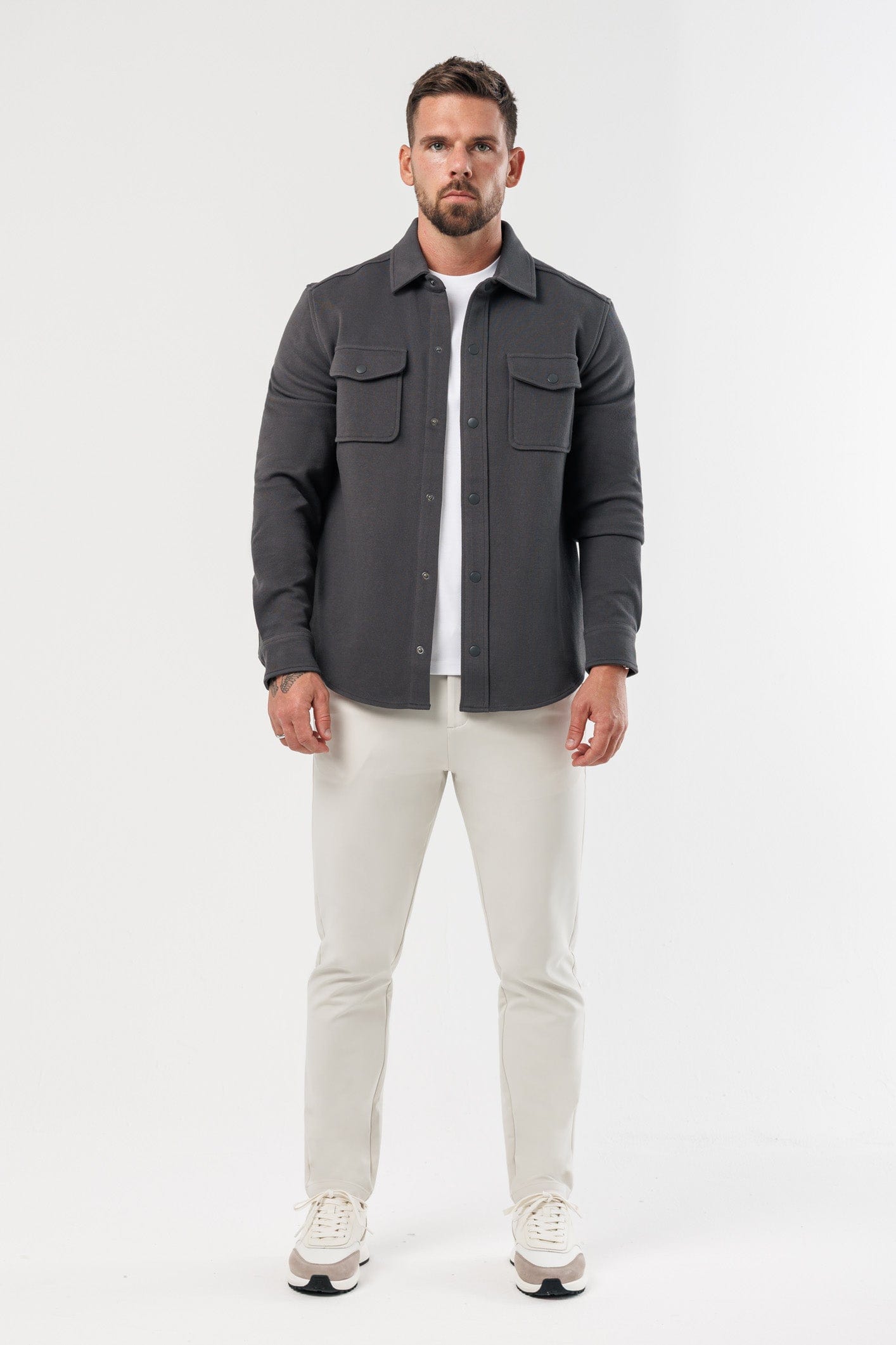 SOBRECAMISA - GRIS OSCURO