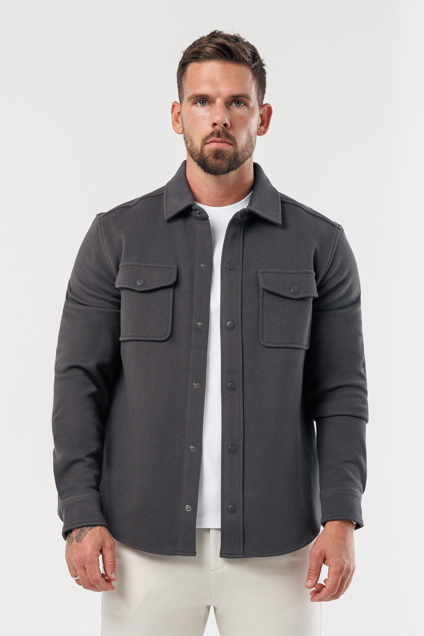 SOBRECAMISA - GRIS OSCURO