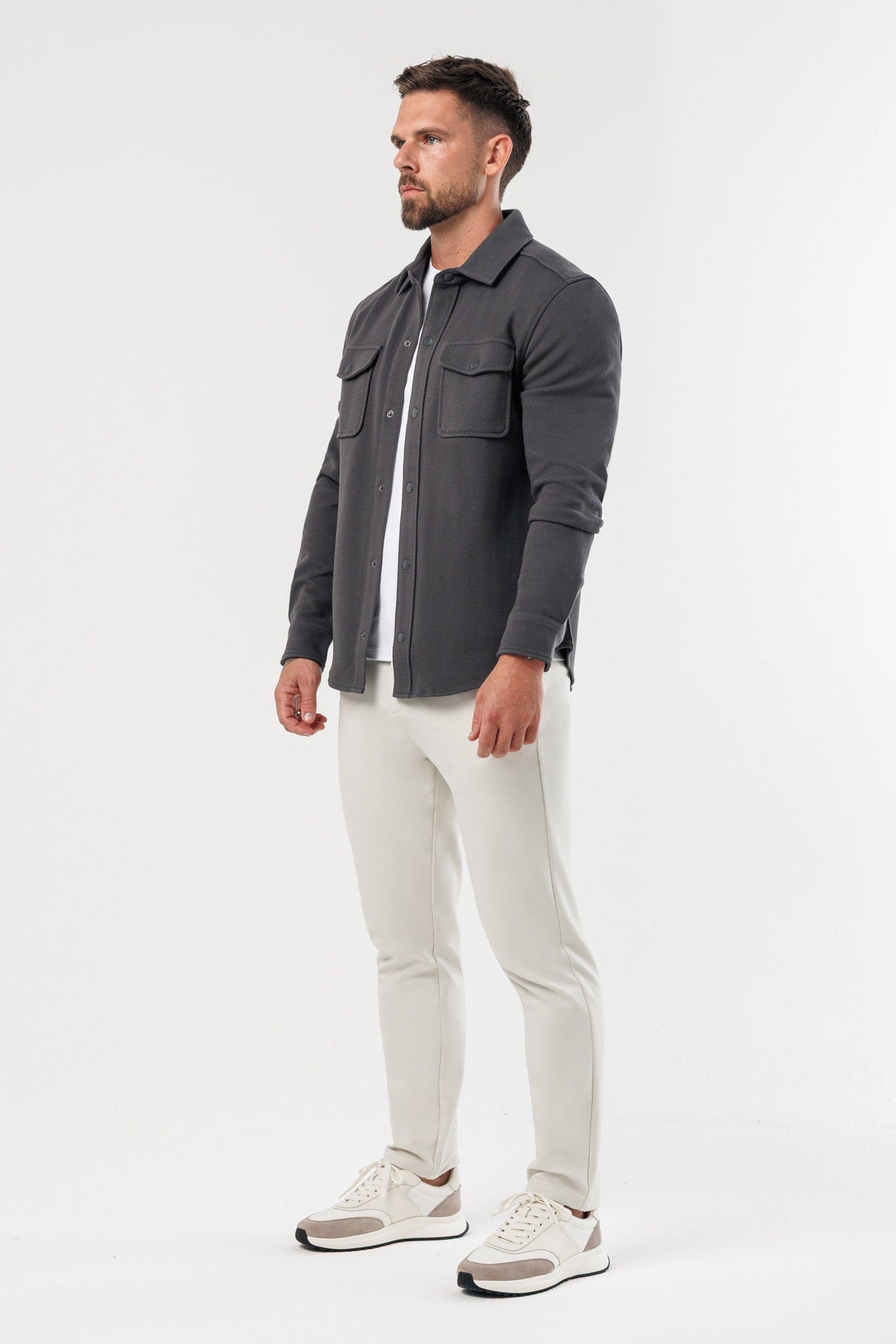 SOBRECAMISA - GRIS OSCURO