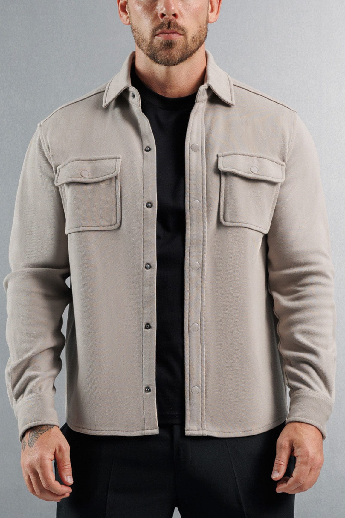 OVERSHIRT - GRIS CLARO