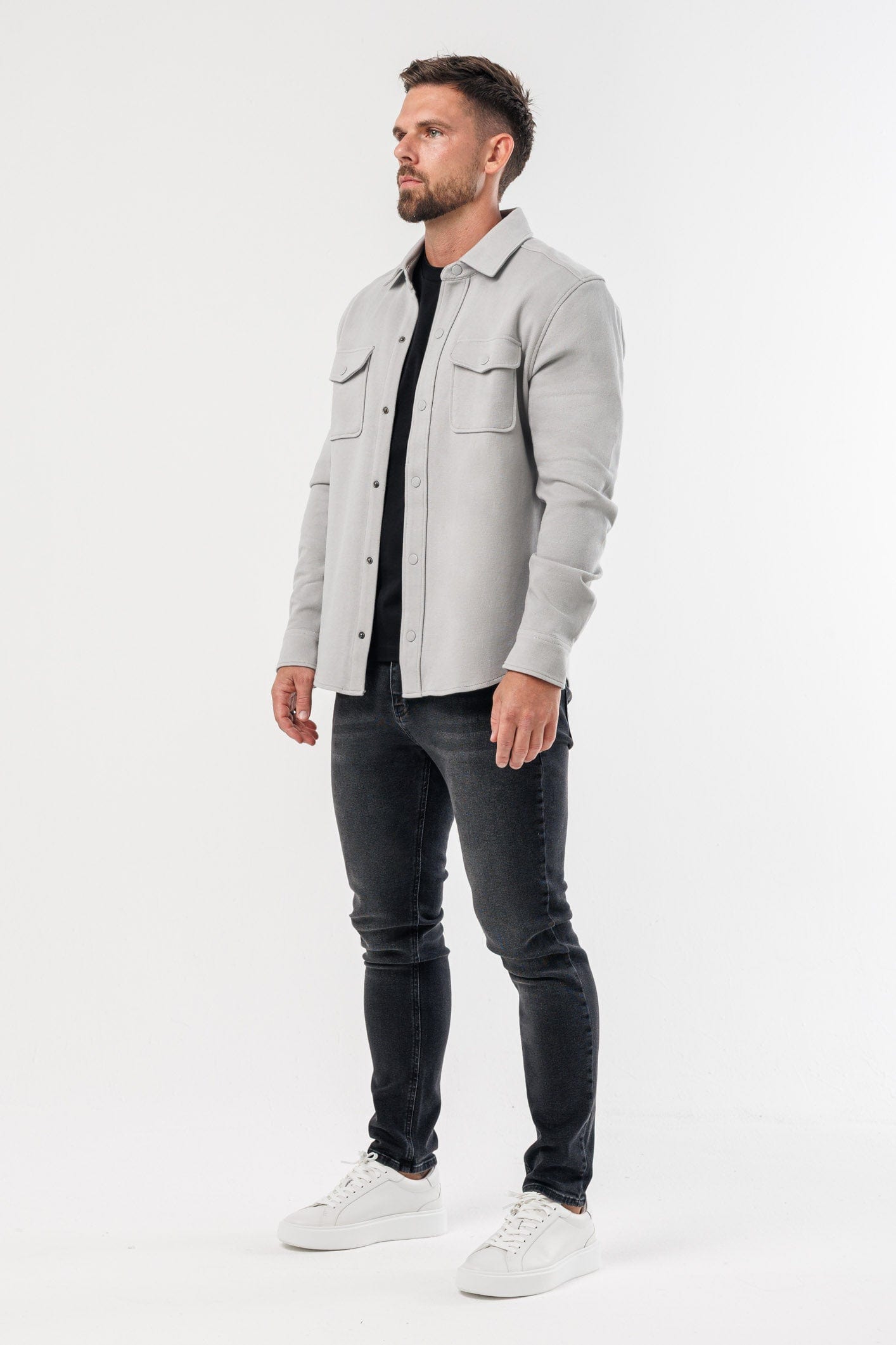 OVERSHIRT - GRIS CLARO