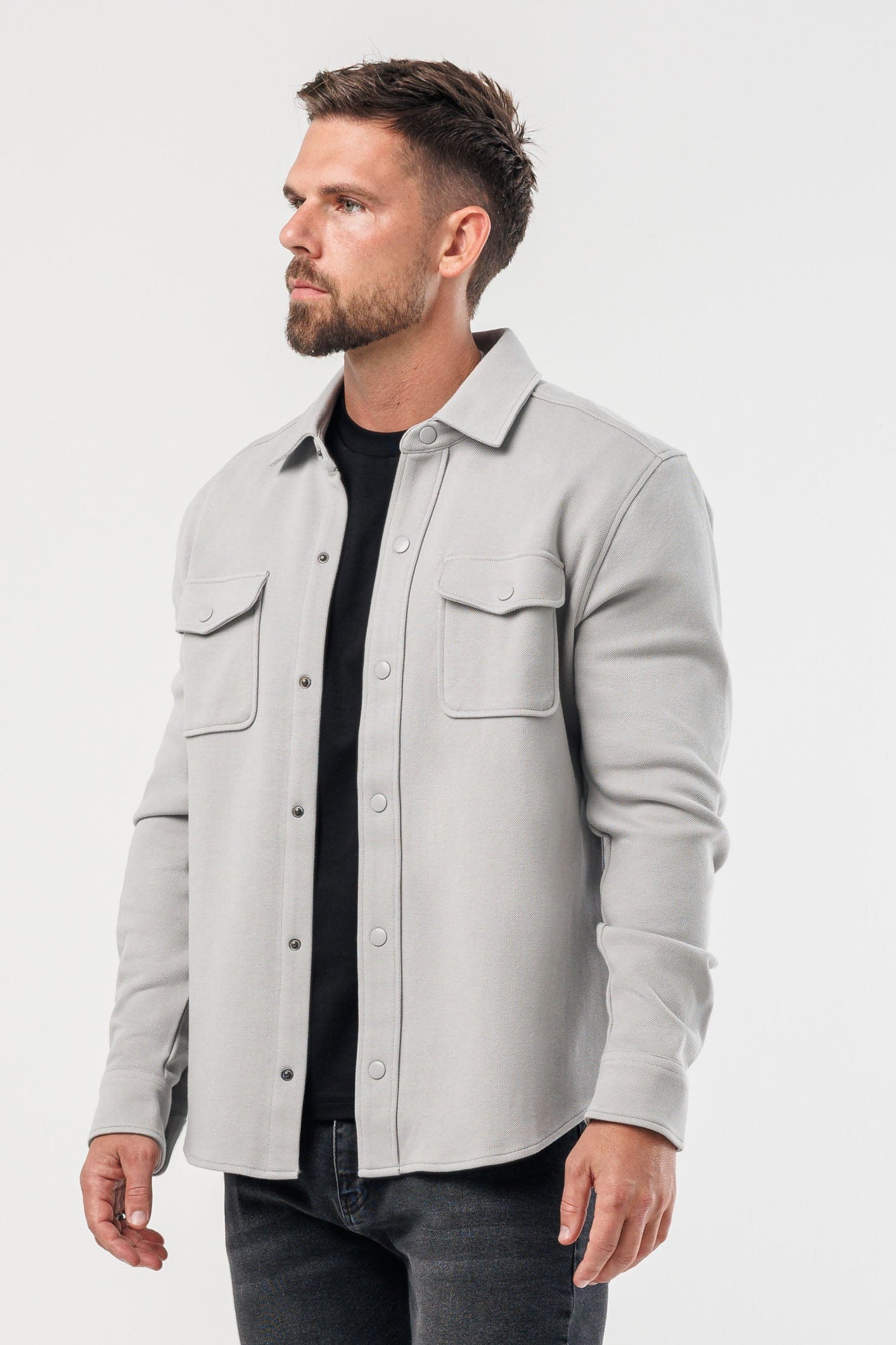 OVERSHIRT - GRIS CLARO