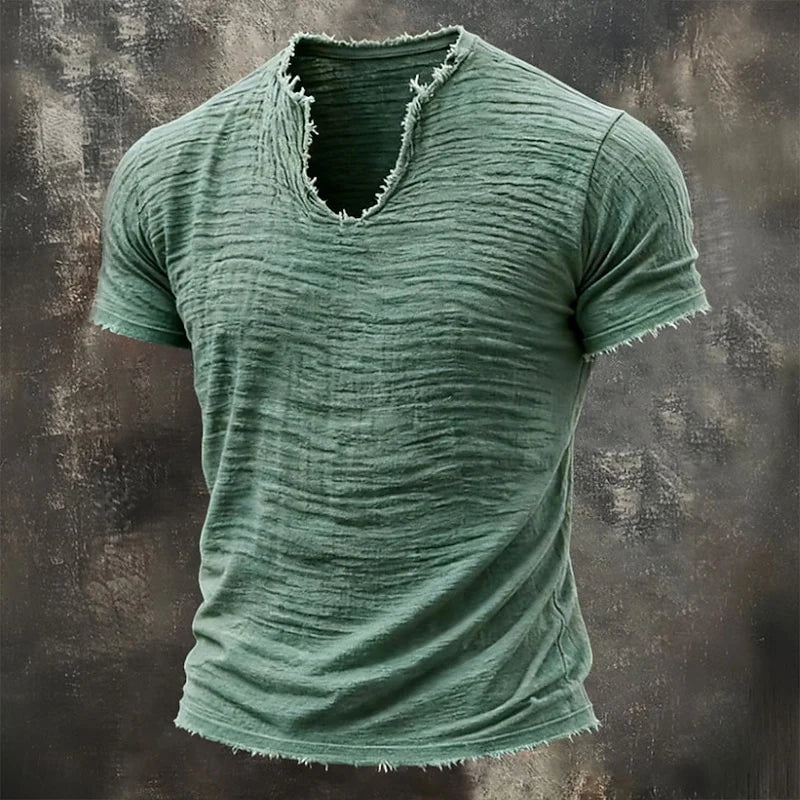 Vintage V-ringad T-shirt | 100 % Bomull (TILLFÄLLIGT KÖP 1, FÅ 1 GRATIS)