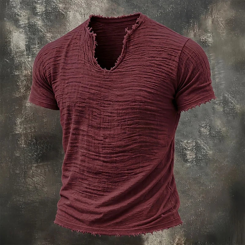 Vintage V-ringad T-shirt | 100 % Bomull (TILLFÄLLIGT KÖP 1, FÅ 1 GRATIS)