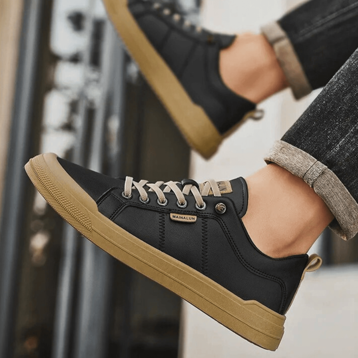 Stockcba Pemberton™ | Klassiska lädersneakers