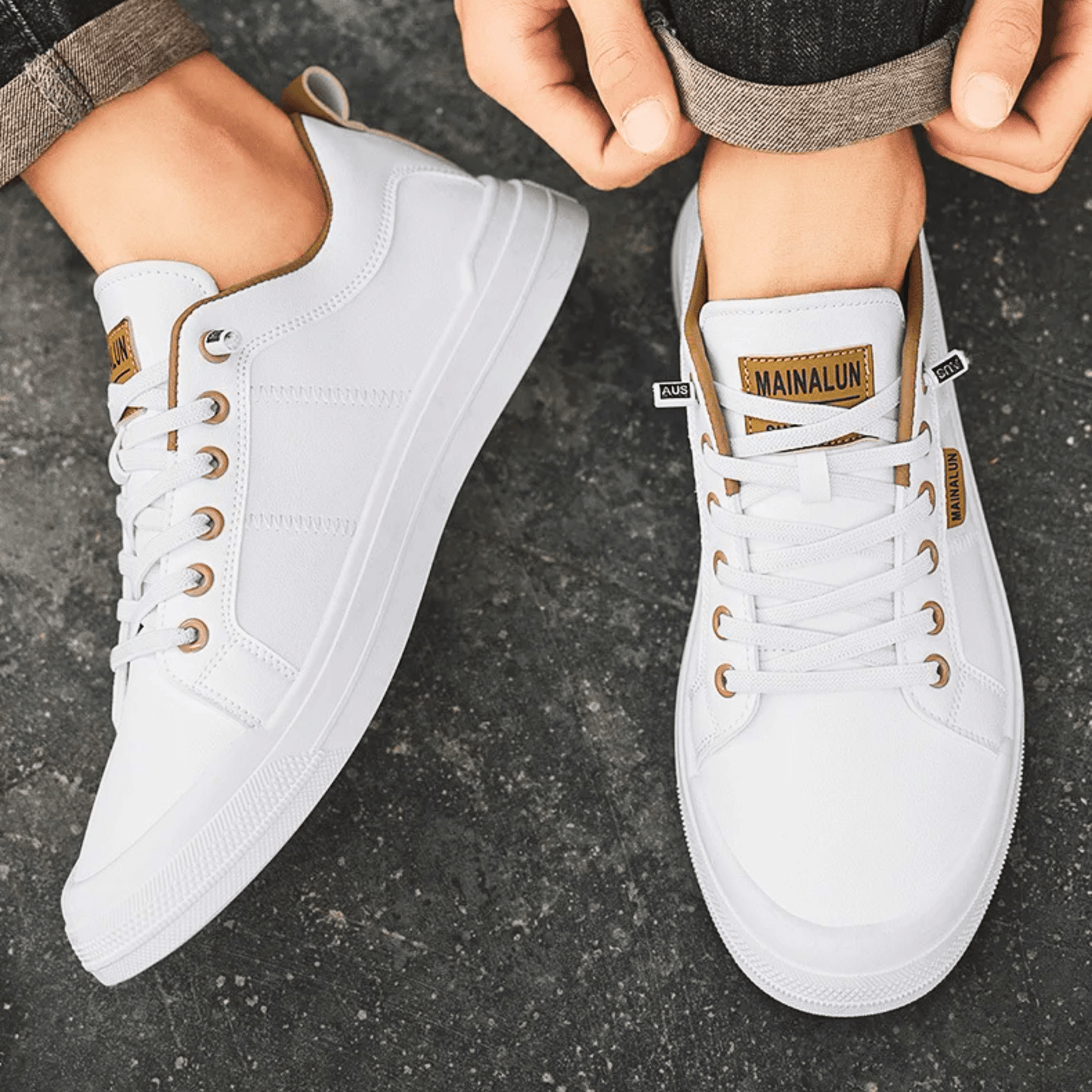 Stockcba Pemberton™ | Klassiska lädersneakers