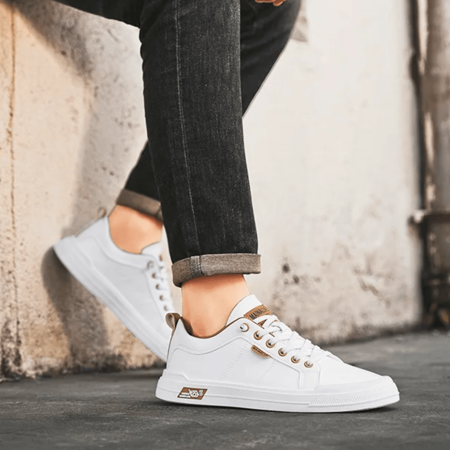 Stockcba Pemberton™ | Klassiska lädersneakers