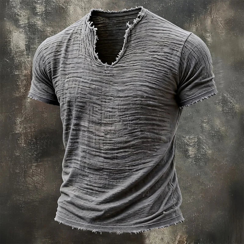 Vintage V-ringad T-shirt | 100 % Bomull (TILLFÄLLIGT KÖP 1, FÅ 1 GRATIS)